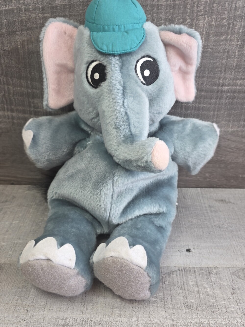 Ern E. Elephant Hand Puppet Plush Grey 16" Stuffed Soft Toy Full Awana g60